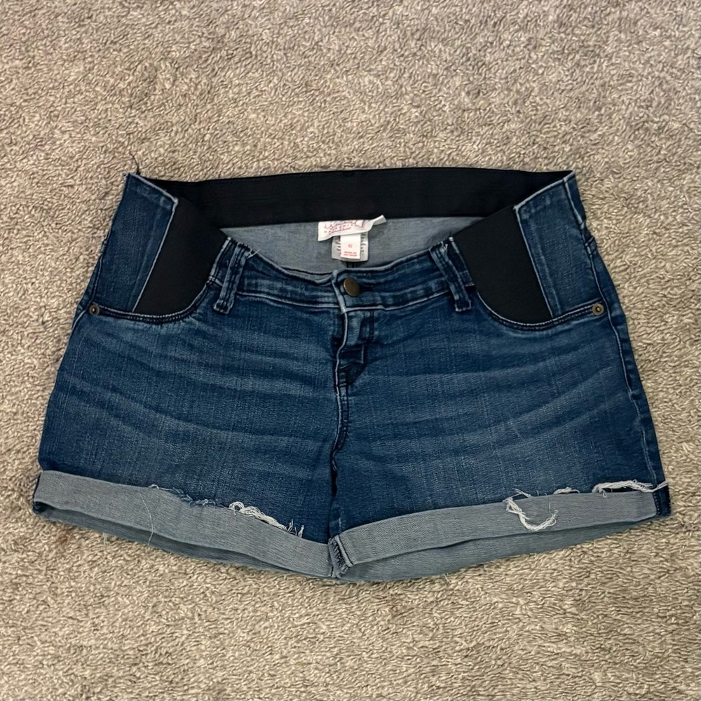 Isabel Maternity Jean Shorts - size 6